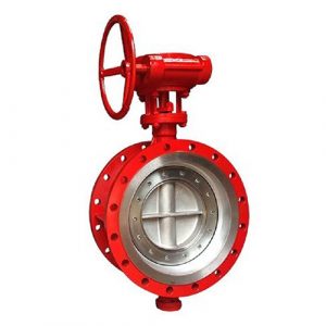 Brass or Stainless Steel Triple Eccentric Worm Gear Driven wafer type butterfly valve