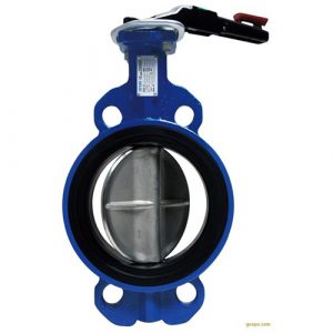 Handle Operated Concentric Rubber Lined acid resistant butterfly valve