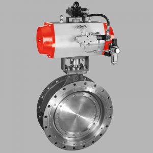 pdusa-pnuematic double offset butterfly valve