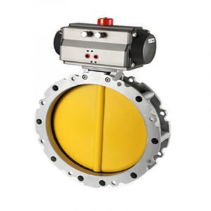 Alloy cement pneumatic butterfly valve