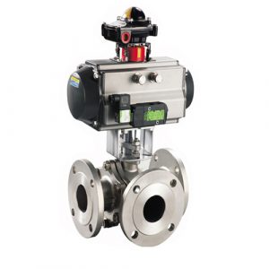 pneumatic 3 way ball valve