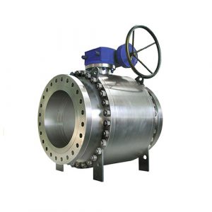 Side Entry Pipe Forged Flanged Trunnion Ball Valve